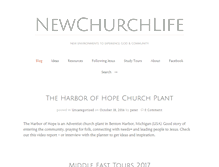 Tablet Screenshot of newchurchlife.com